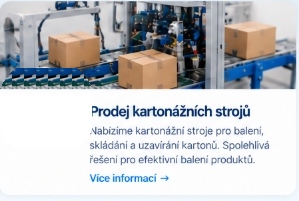 Prodej kartonážních strojů