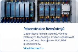 Rekonstrukce řízení strojů