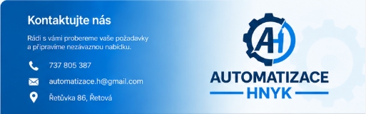 Kontaktujte nás – Automatizace Hnyk